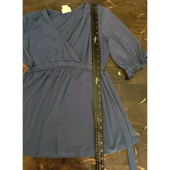 Oh Baby By Motherhood Womens Maternity Blouse Top Size Medium M Torquoise Aqua - Picture 9 of 10